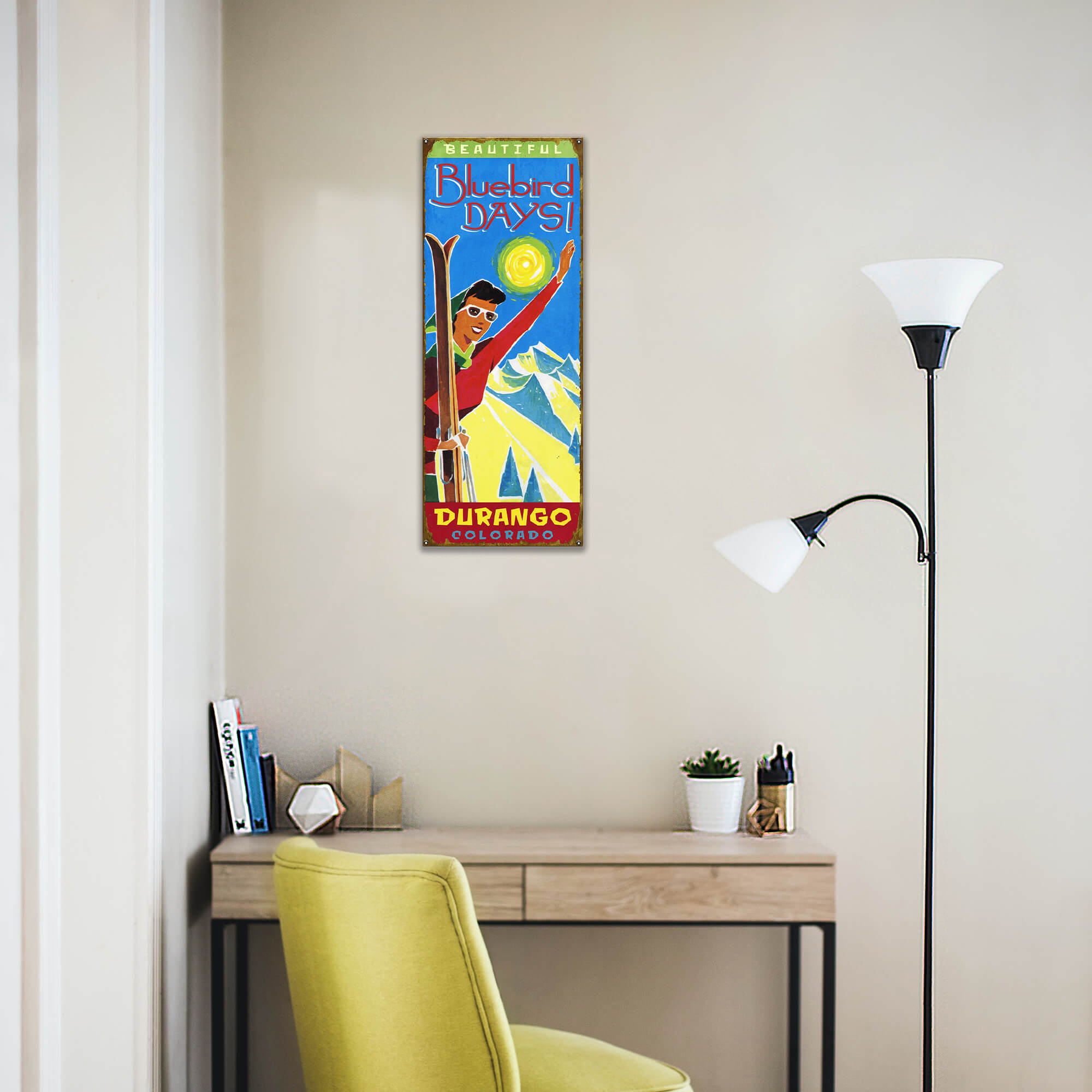 Bluebird Days - Wood & Metal Wall Art