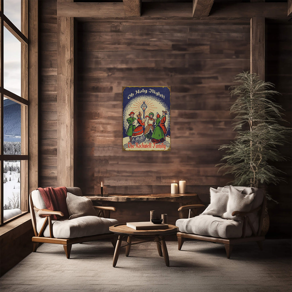 Oh Holy Night Carolers - Wood & Metal Wall Art