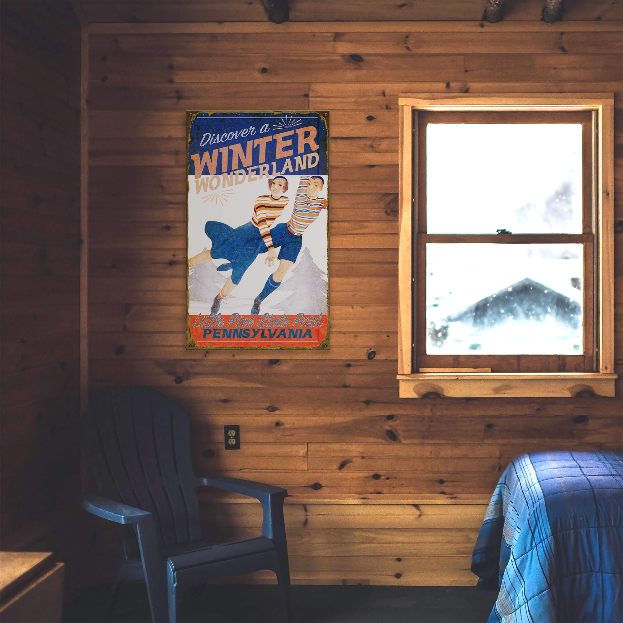Discover a Winter Wonderland - Wood & Metal Wall Art