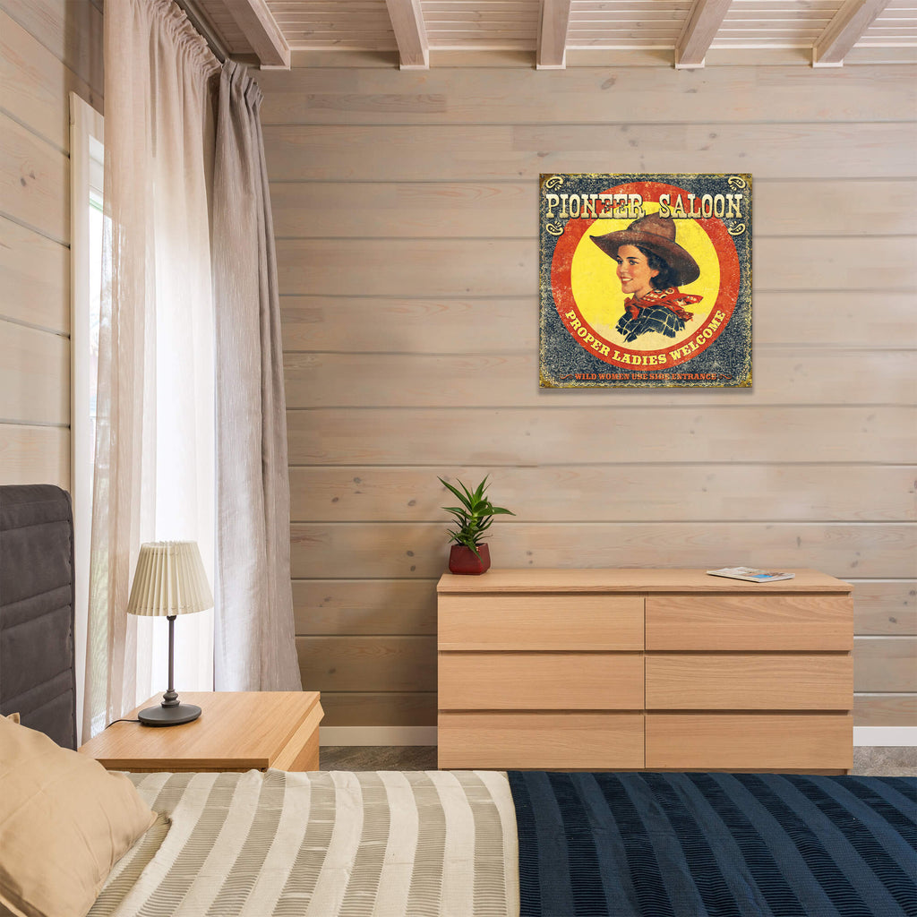 Proper Ladies Welcome - Wood & Metal Wall Art
