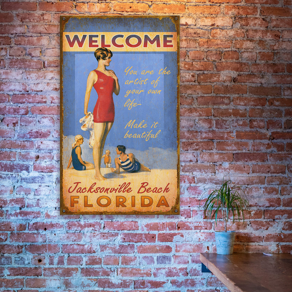 Seaside Greetings - Wood & Metal Wall Art
