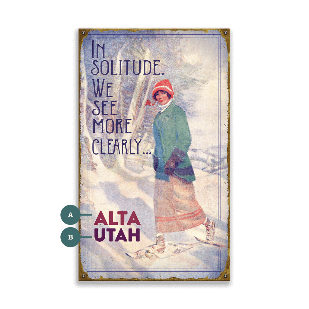 In Solitude, We See More Clearly - Wood & Metal Wall Art