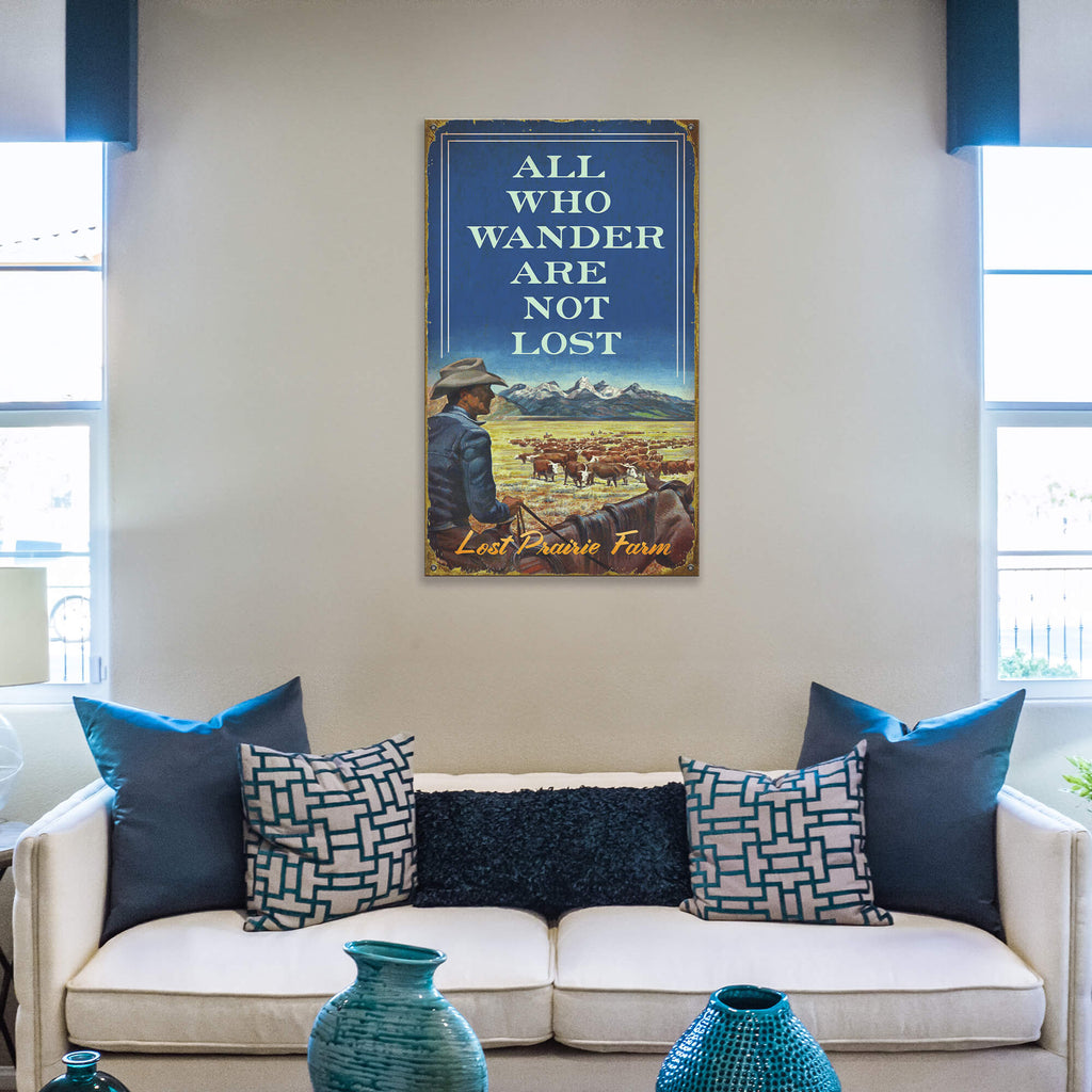 All Who Wander Are Not Lost - Wood & Metal Wall Art