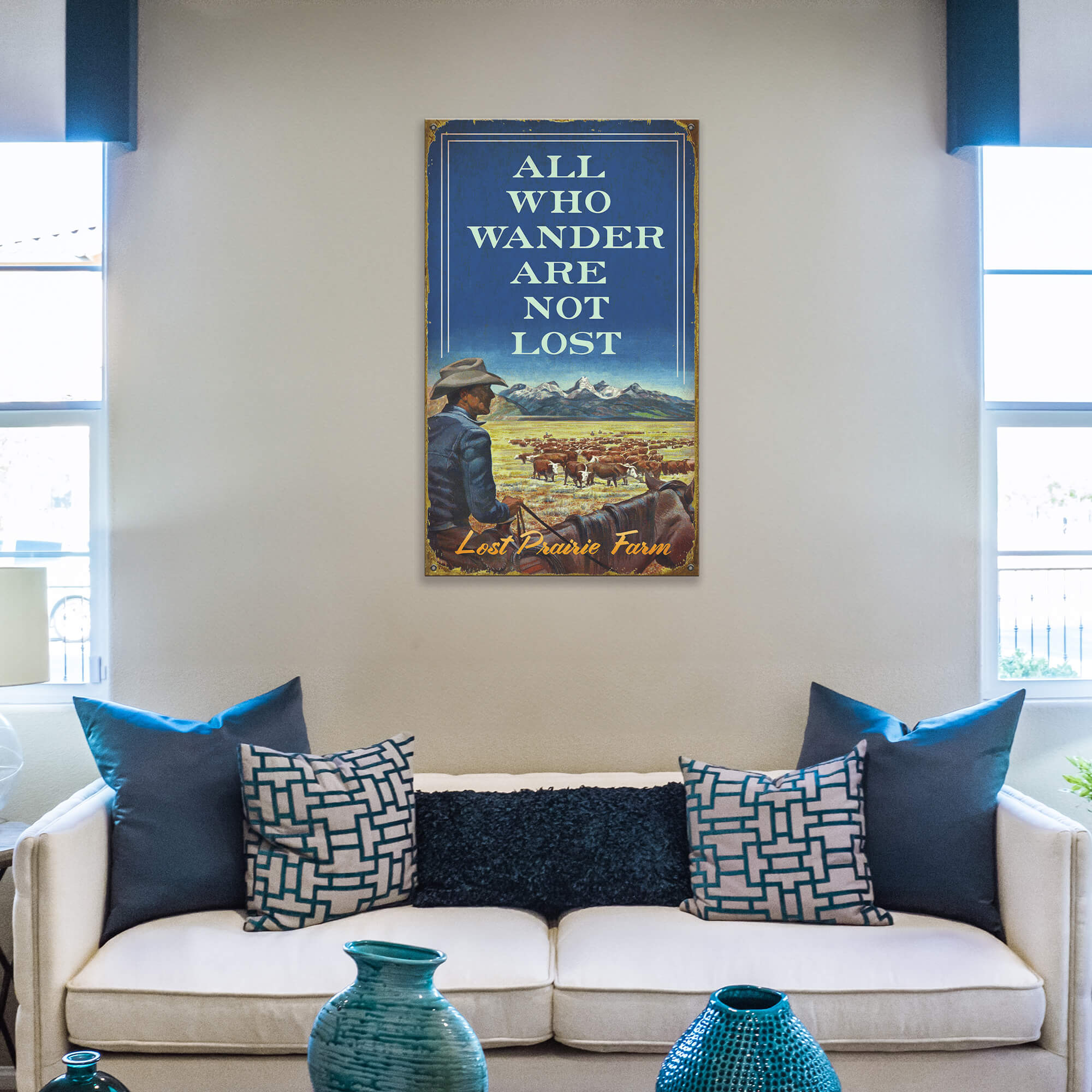 All Who Wander Are Not Lost - Wood & Metal Wall Art
