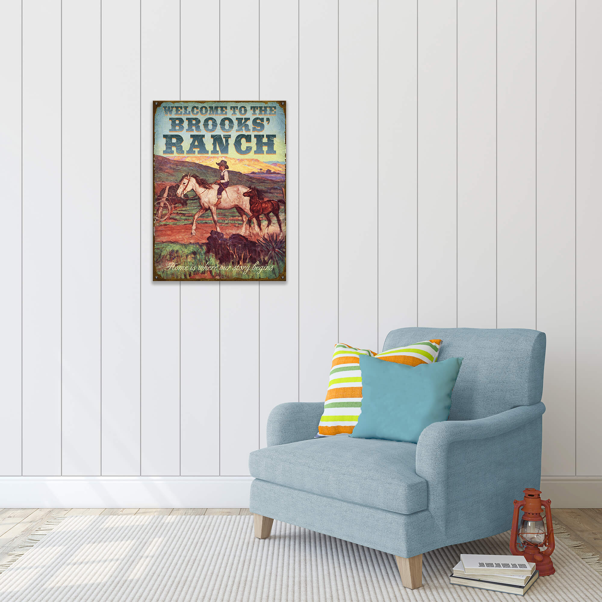 Home is Where Our Story Begins - Wood & Metal Wall Art
