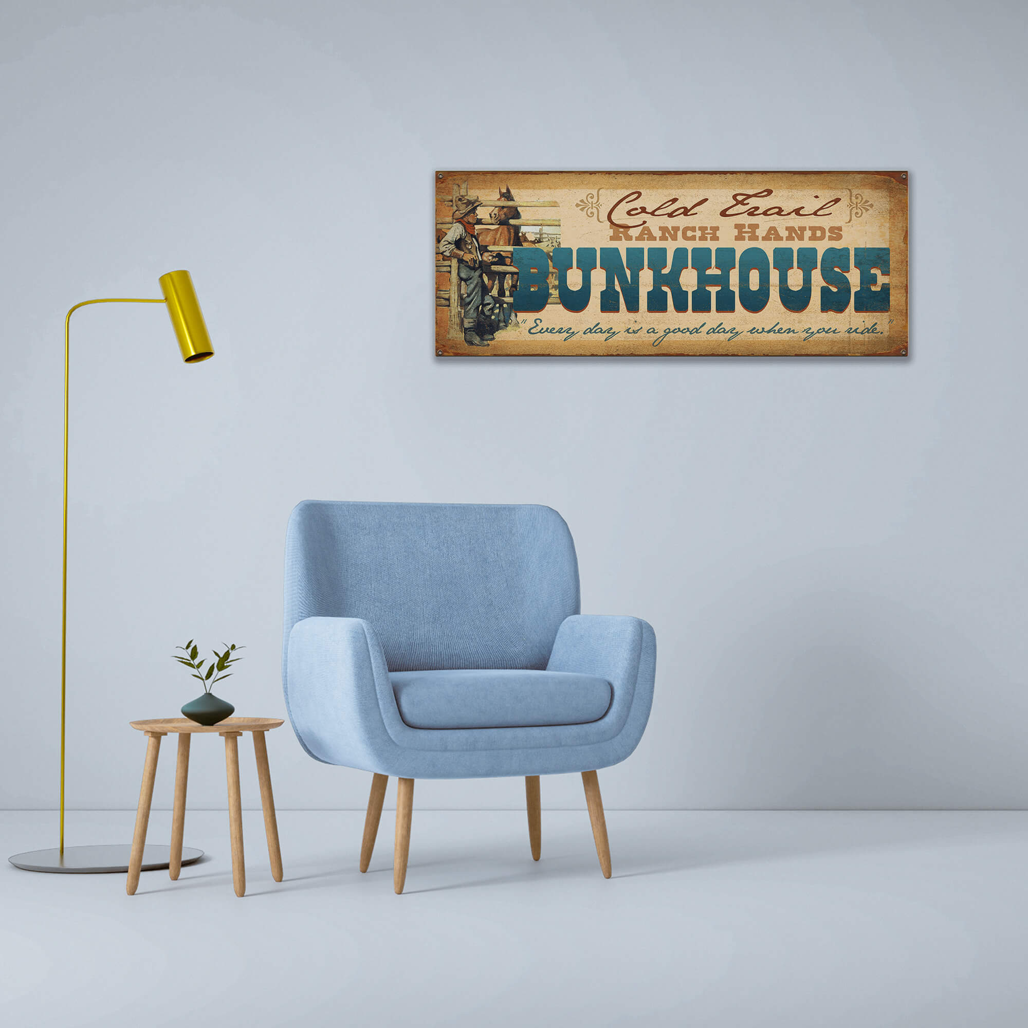 Ranch Hands Bunkhouse - Wood & Metal Wall Art