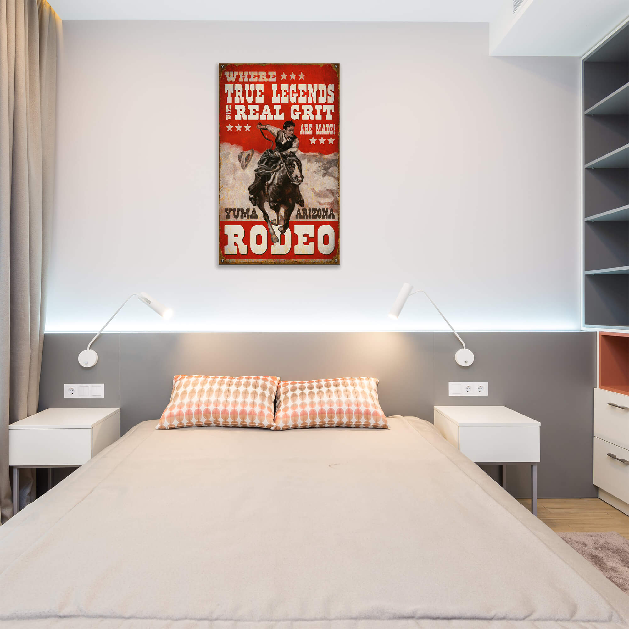 True Legends with Real Grit - Wood & Metal Wall Art
