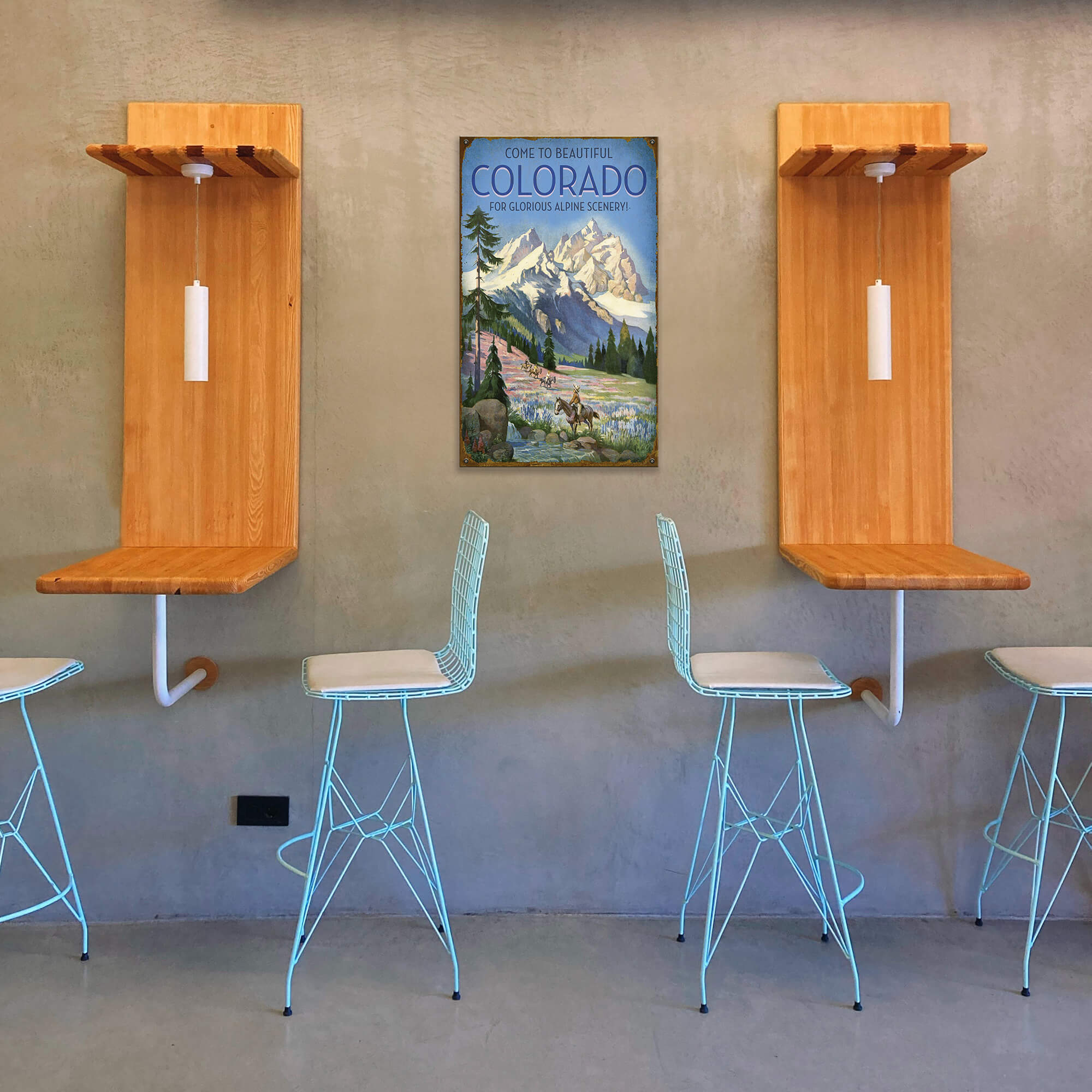 Glorious Alpine Scenery - Wood & Metal Wall Art