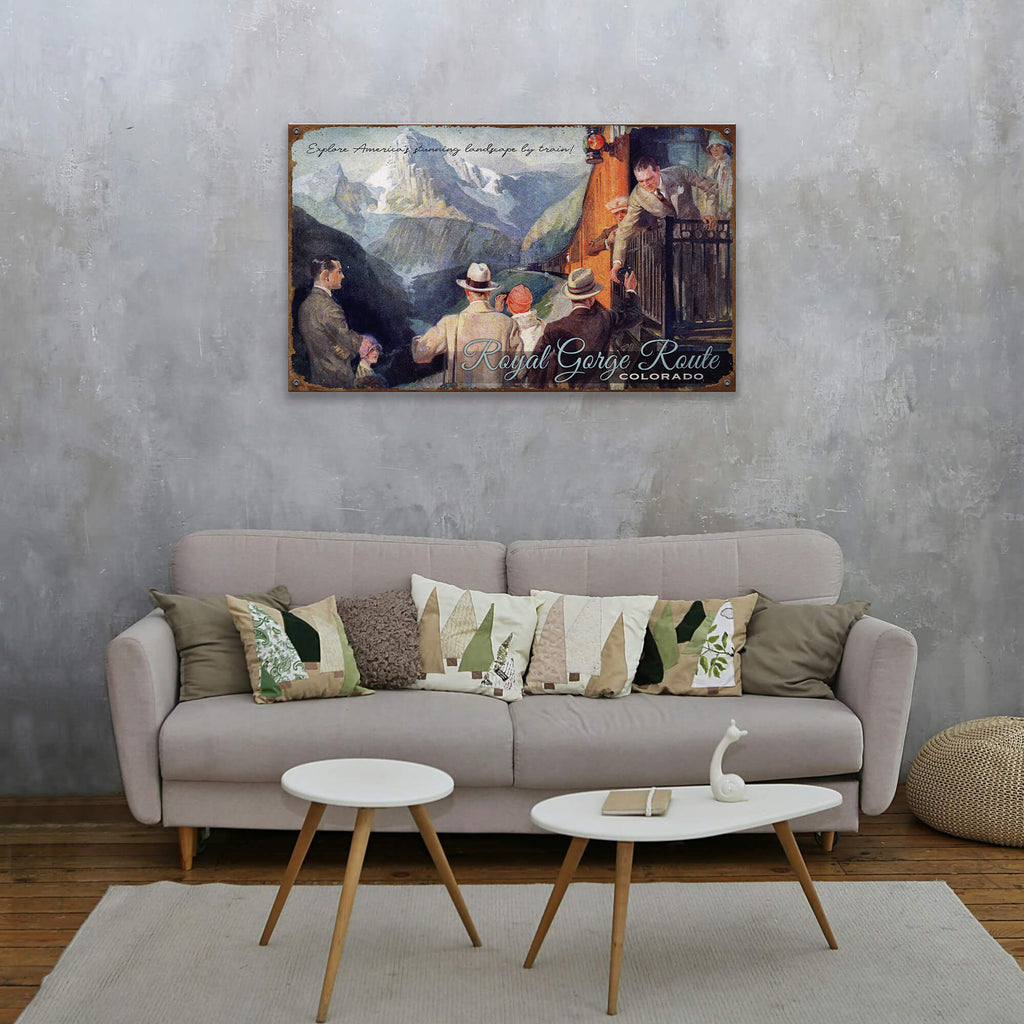 Explore America By Train - Wood & Metal Wall Art