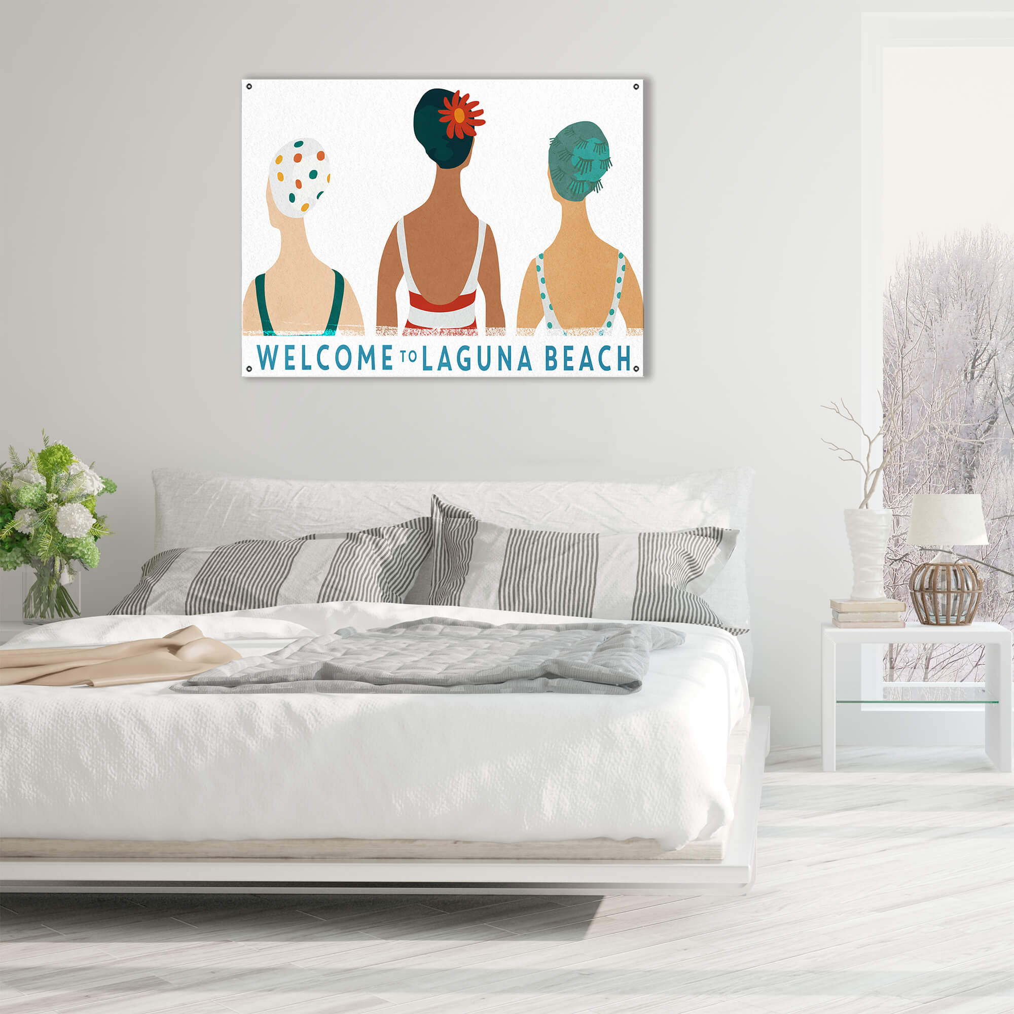 Seaside Bonnets - Wood & Metal Wall Art