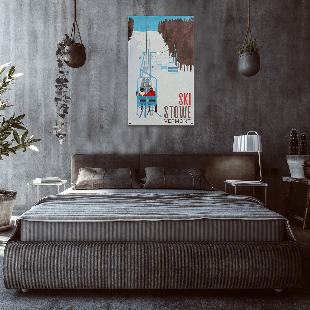 Mountain Chair Lift - Wood & Metal Wall Art