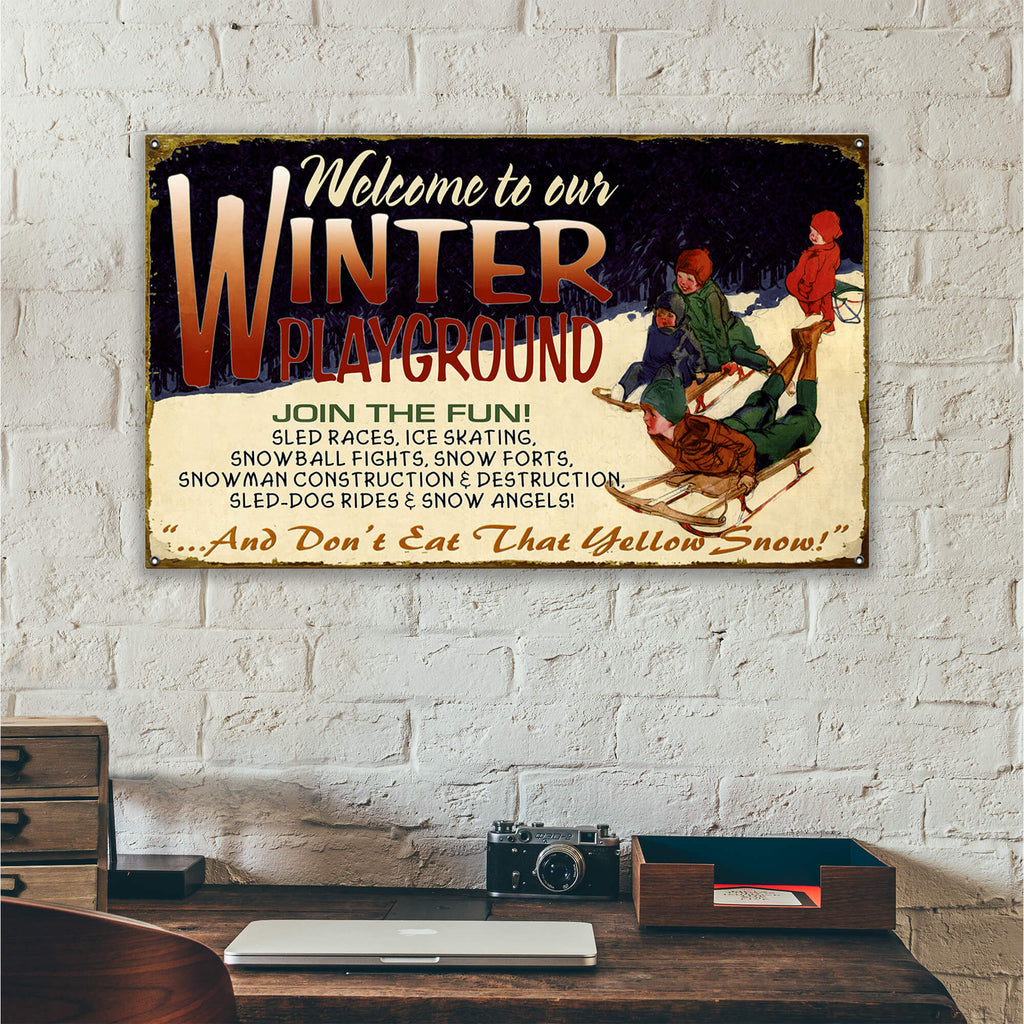 Yellow Snow: Generic - Wood & Metal Wall Art