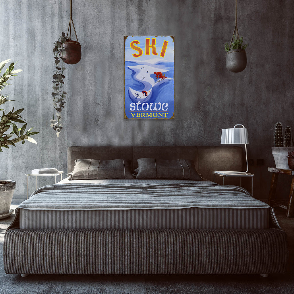 Ski Bowl - Wood & Metal Wall Art