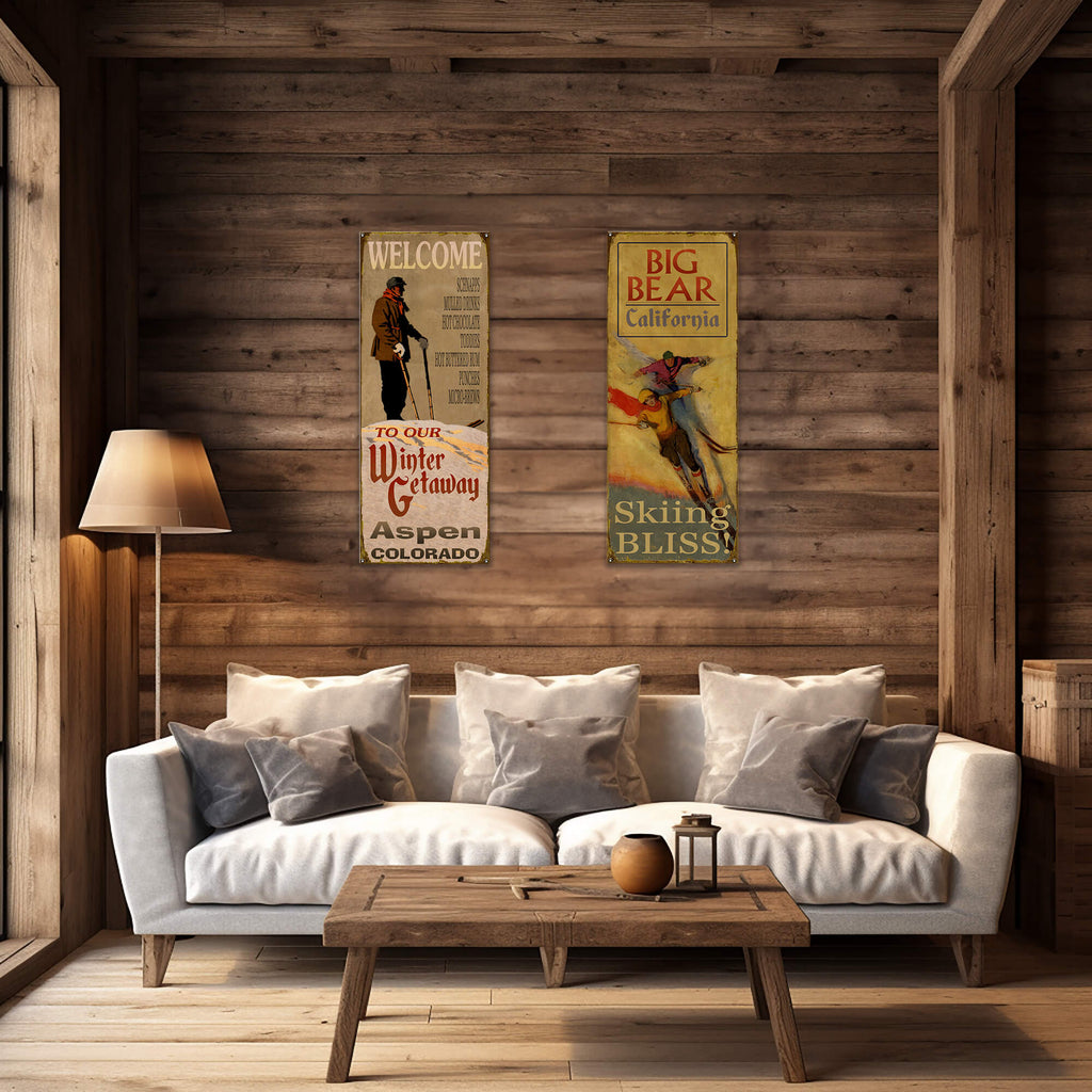 Winter Getaway - Wood & Metal Wall Art