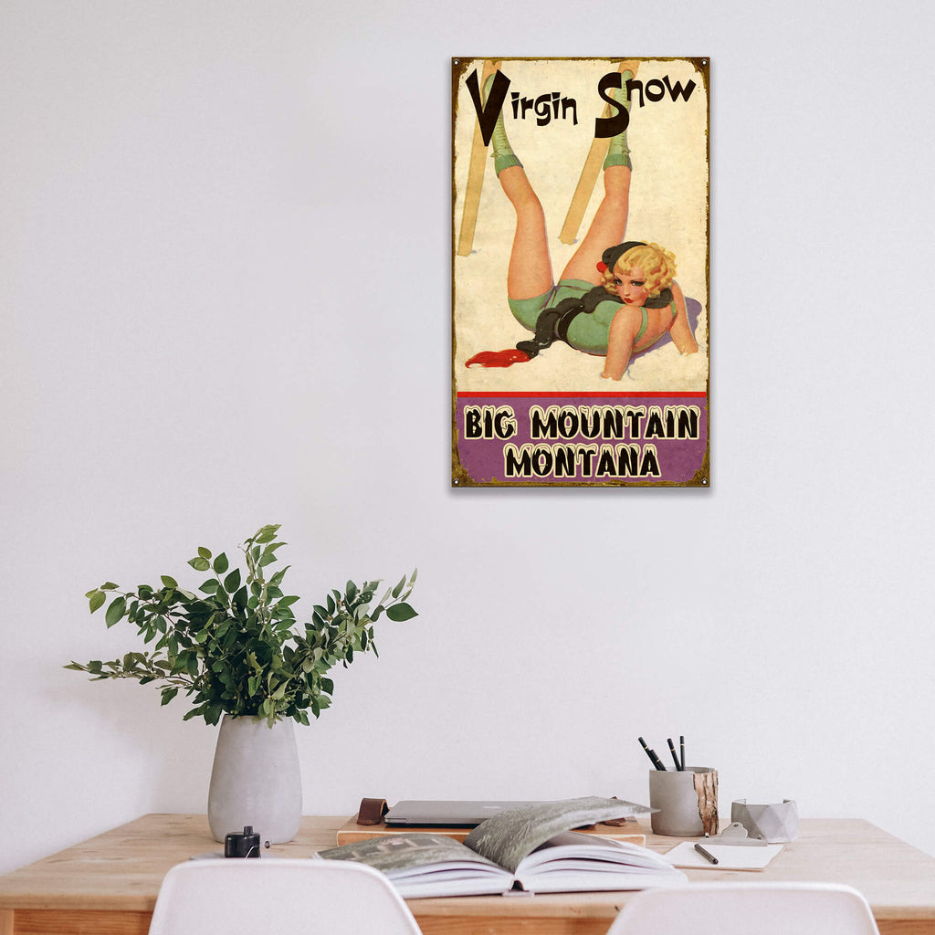 Virgin Snow - Wood & Metal Wall Art