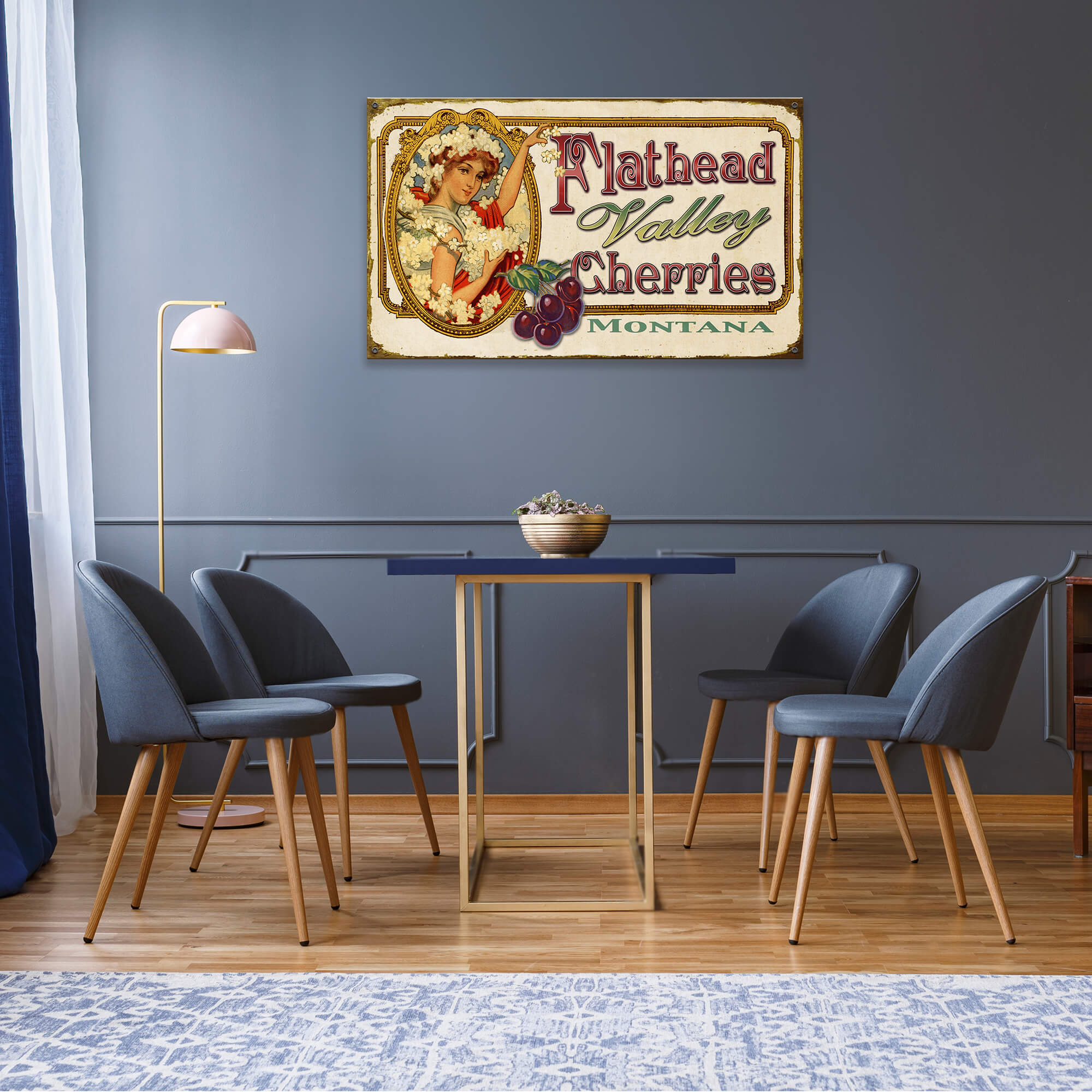 Cherry Queen - Wood & Metal Wall Art