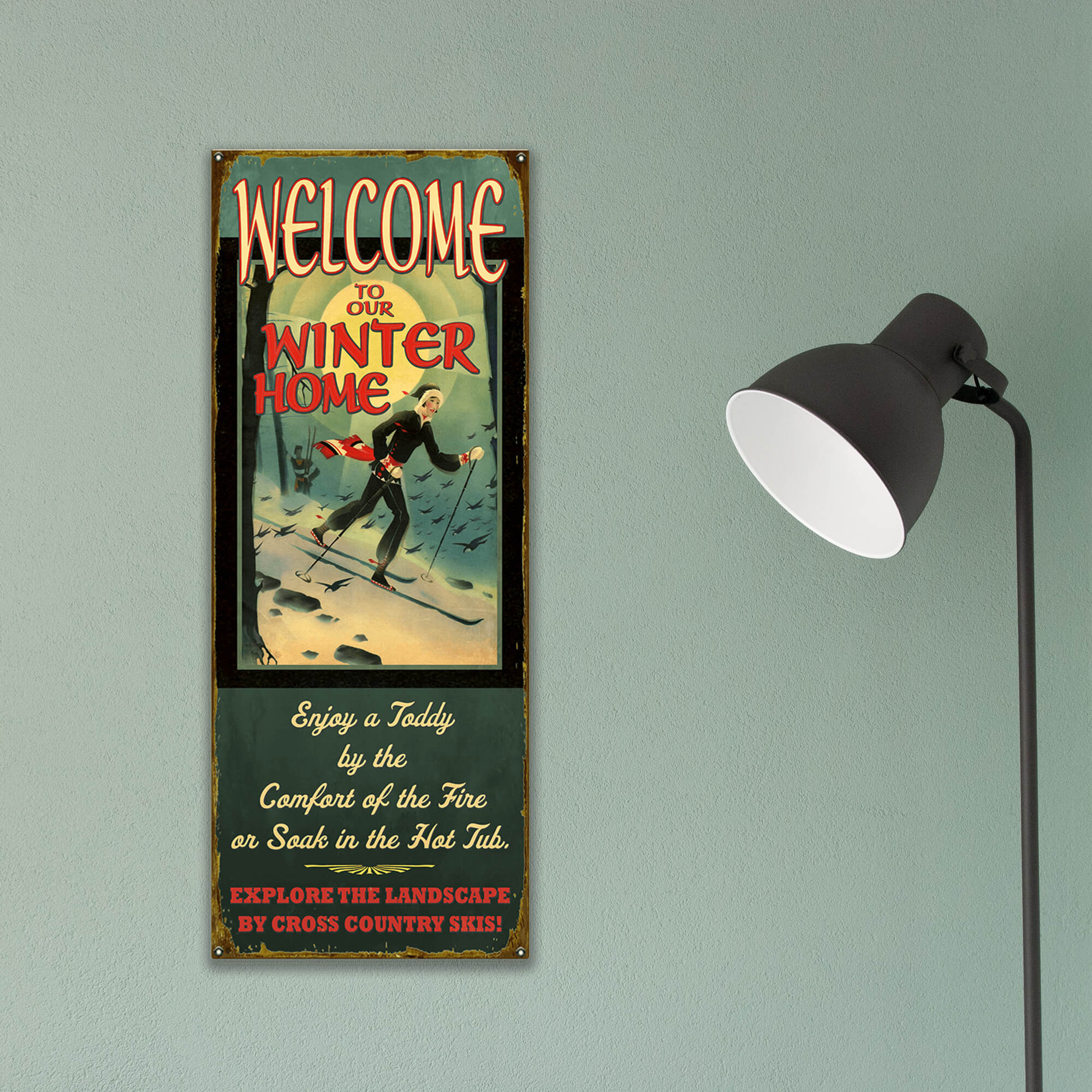 Winter Home XCountry: Generic - Wood & Metal Wall Art
