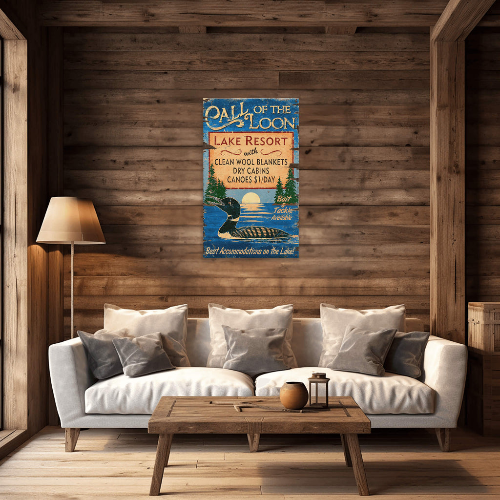 Call of the Loon - Wood & Metal Wall Art