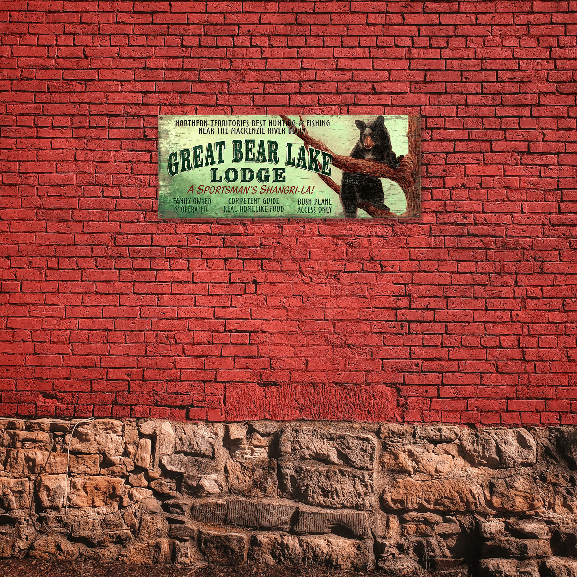 Great Bear Lake Lodge - Wood & Metal Wall Art
