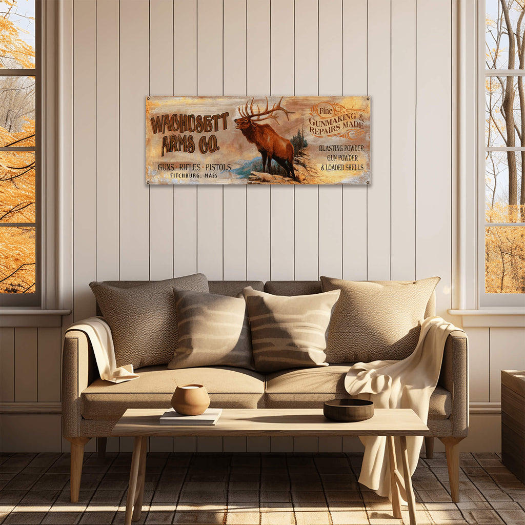 Wachusett Arms Co. - Wood & Metal Wall Art