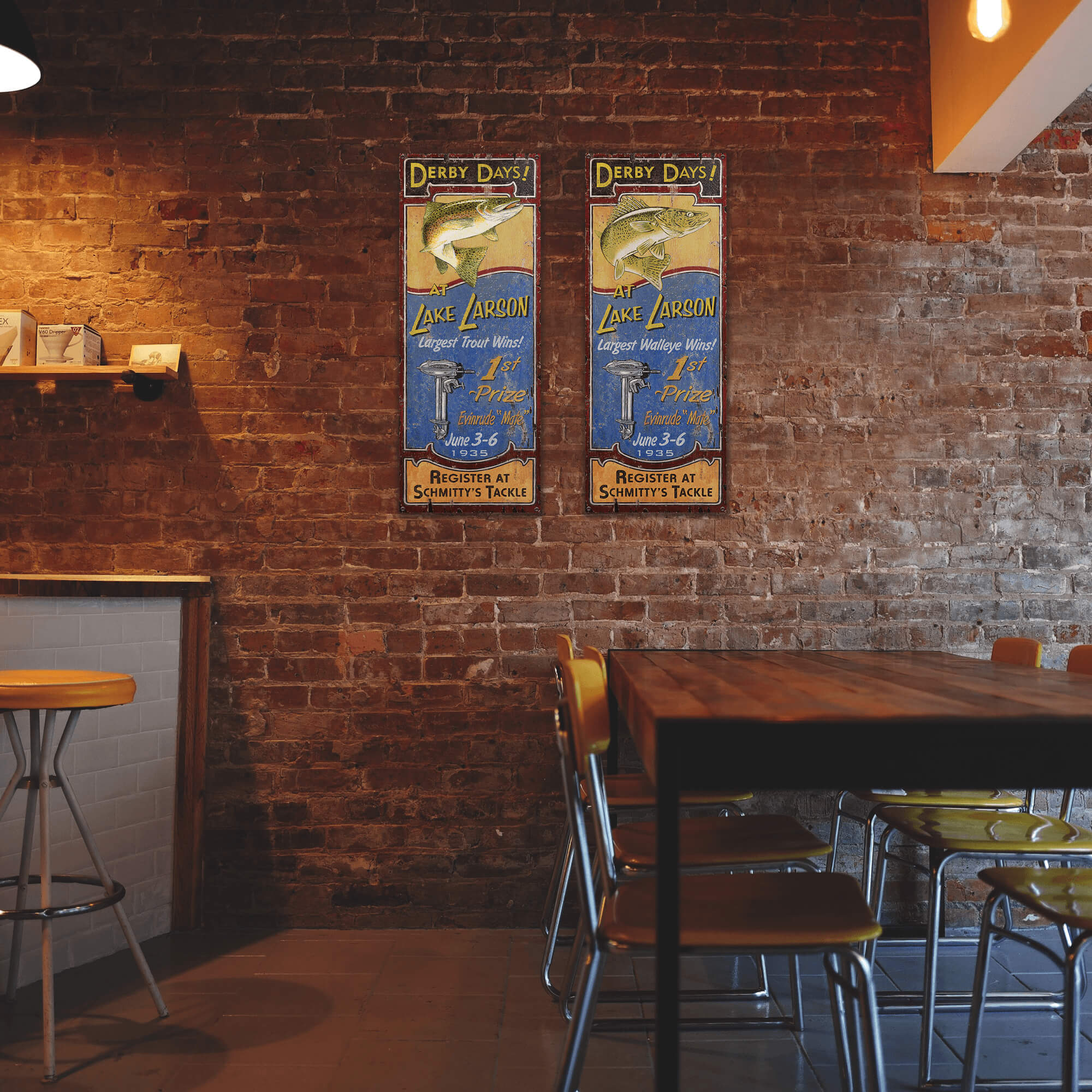 Derby Days: Trout - Wood and Metal Wall Art