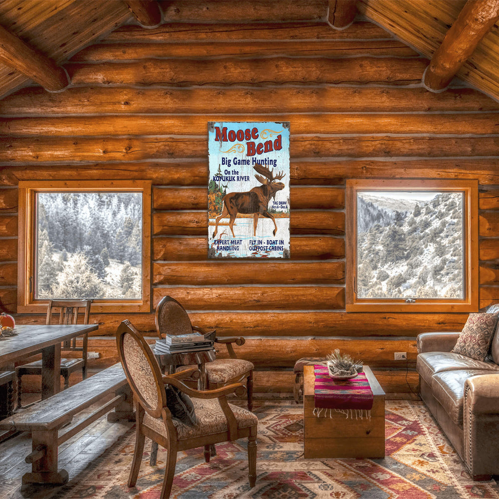 Moose Bend - Wood & Metal Wall Art