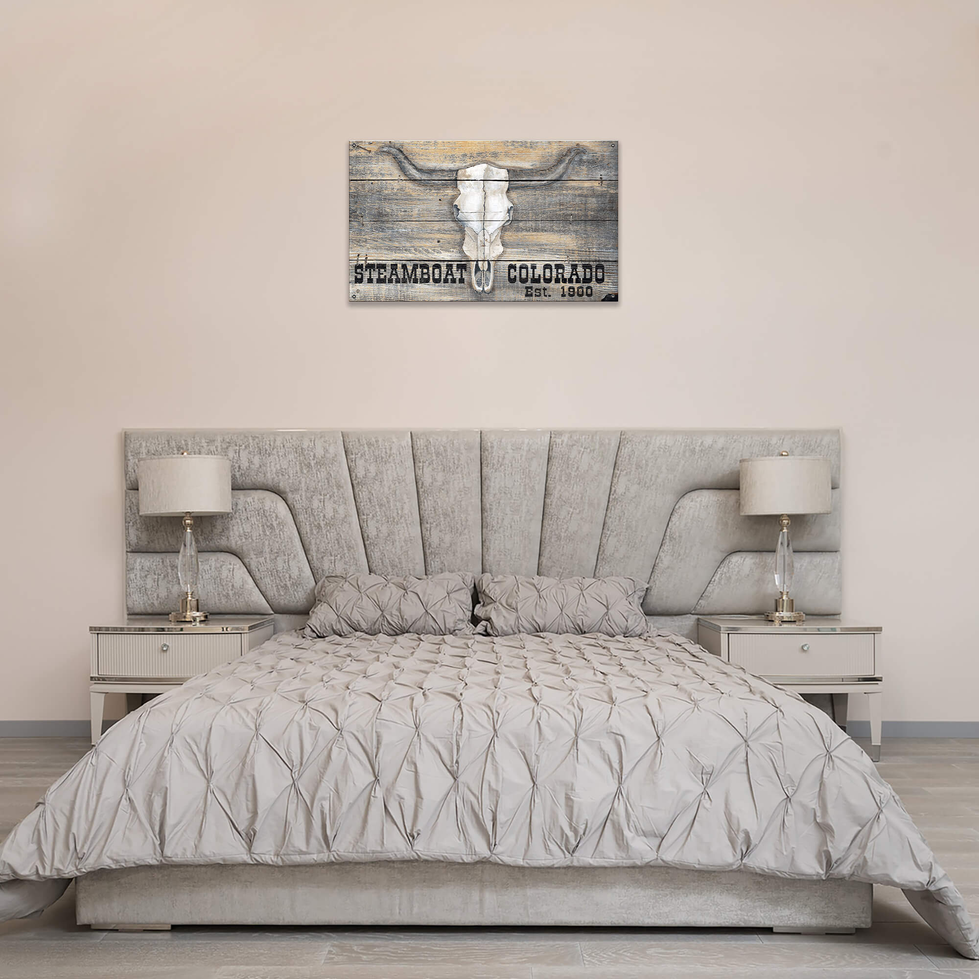 Longhorn Skull - Wood & Metal Wall Art