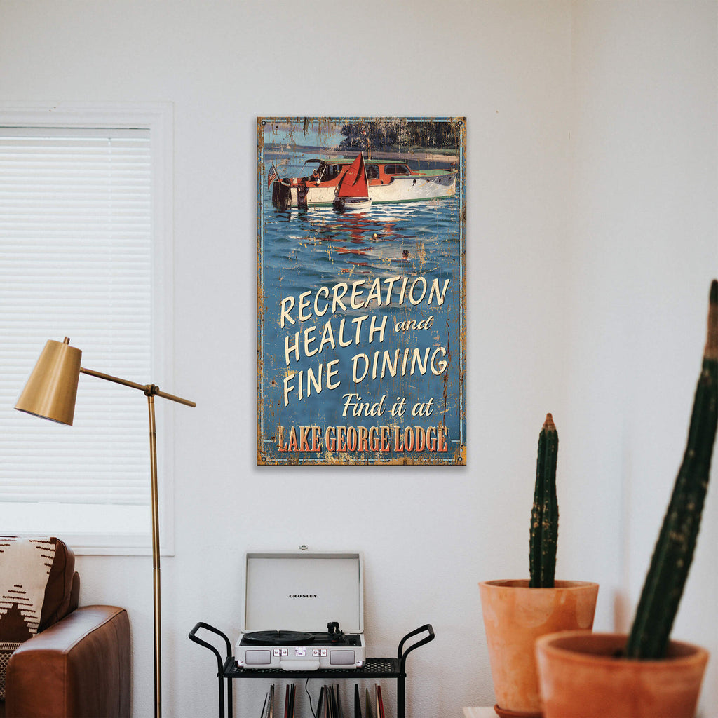 Find It at the Lodge - Wood & Metal Wall Art