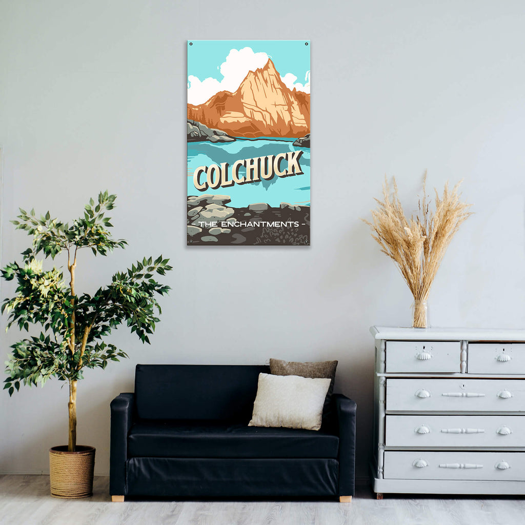 Colchuck: The Enchantments: Smooth Finish - Wood & Metal Wall Art