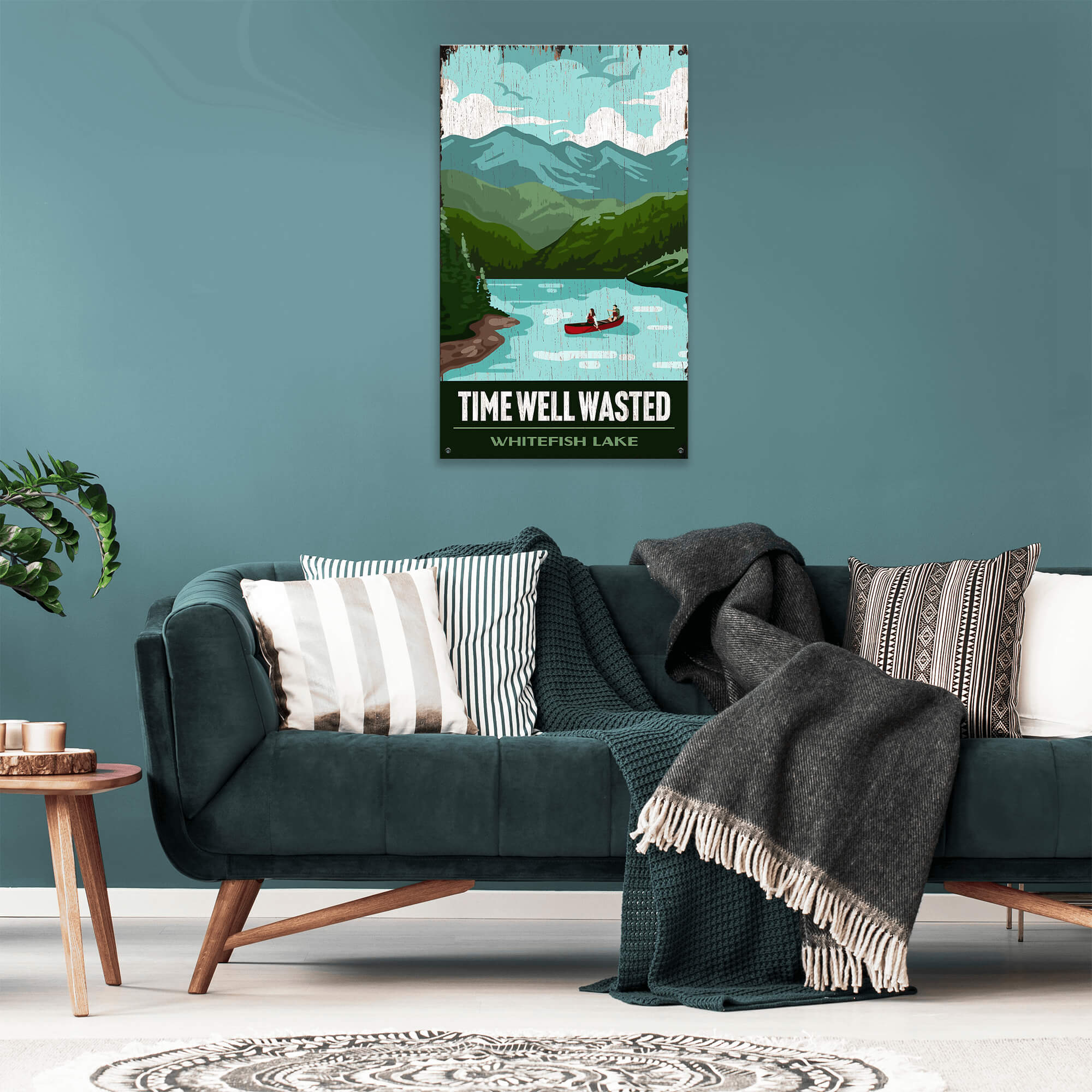 Time Well Wasted - Wood & Metal Wall Art