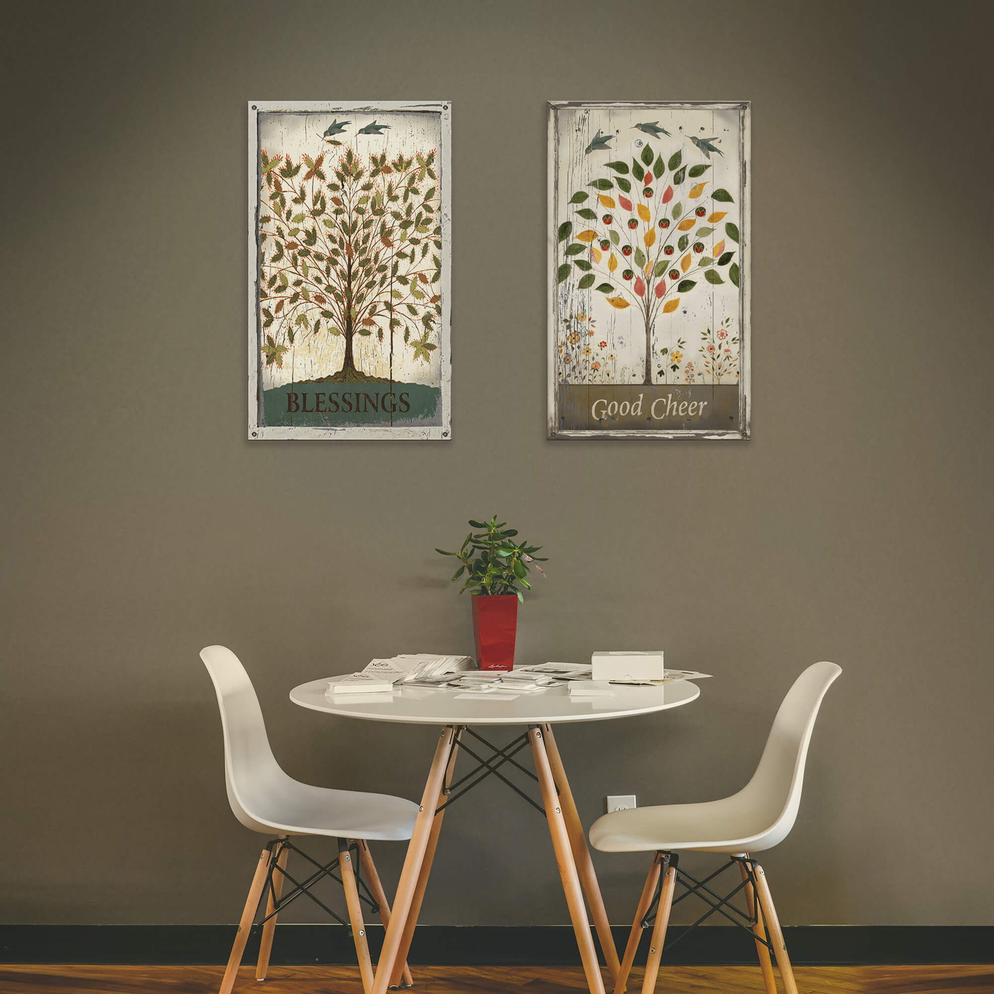 Tree Blessings- Wood & Metal Wall Art