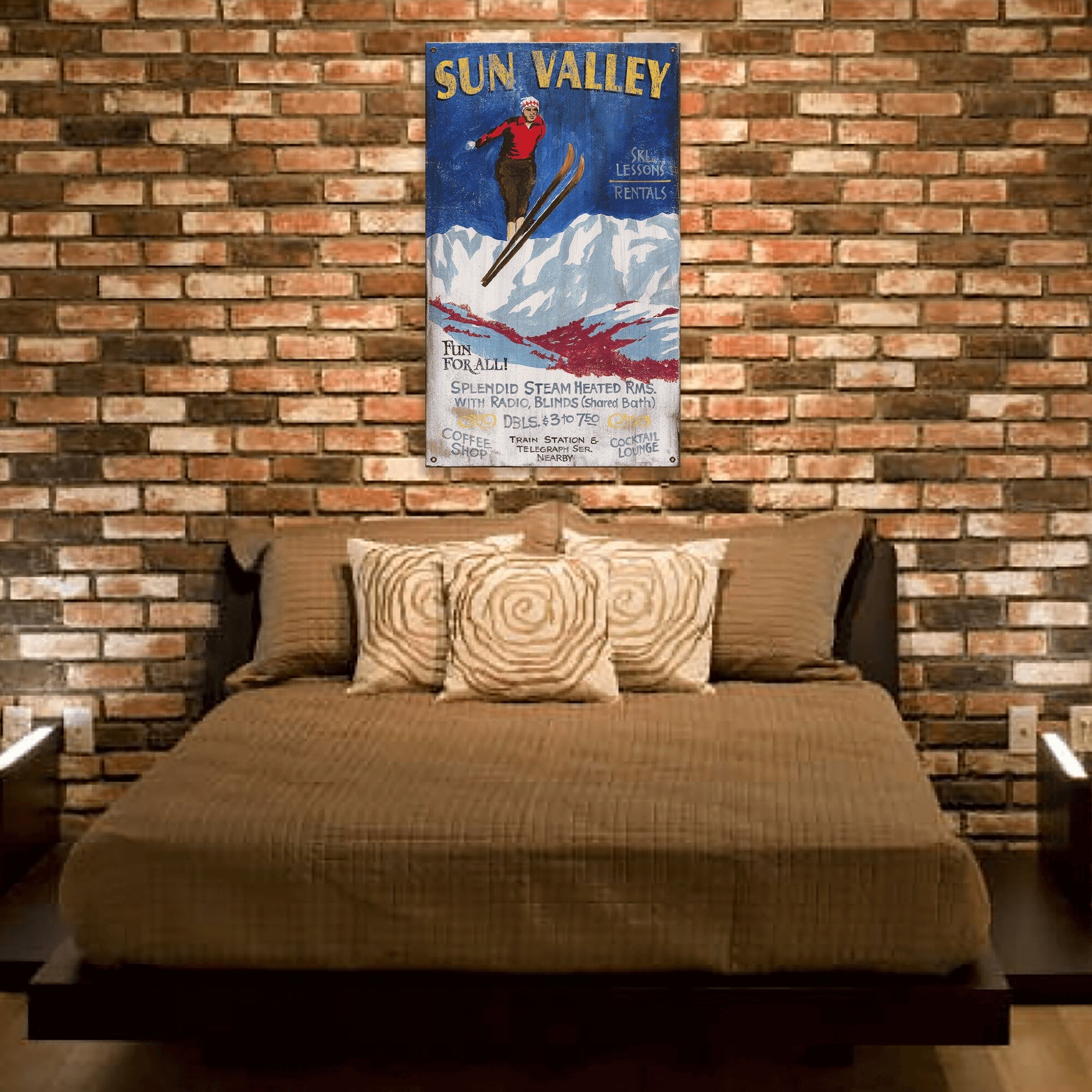 Ski Sun Valley - Wood & Metal Wall Art