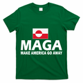 Make America Go Away MAGA Anti Trump Greenland Flag T-Shirt
