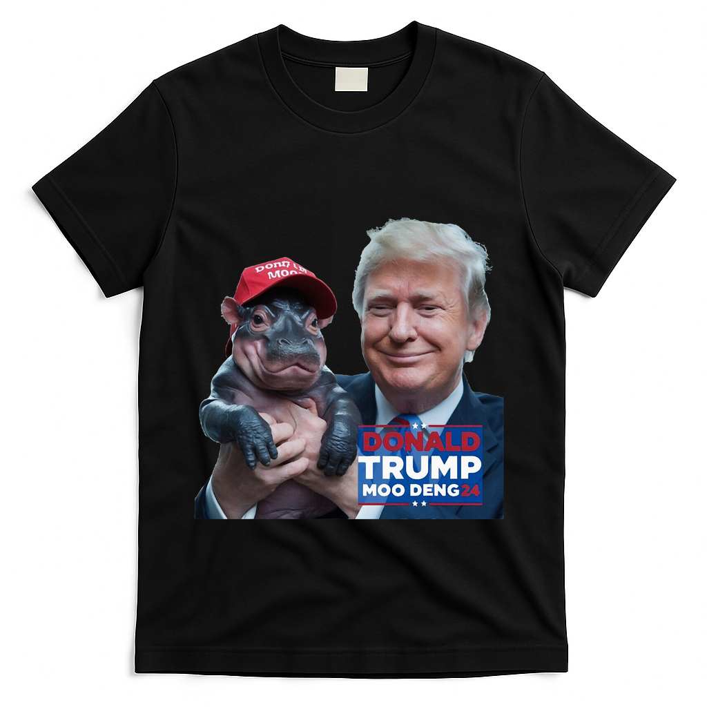 Moo Deng Trump And The HippoS Campaign Journey T-Shirt