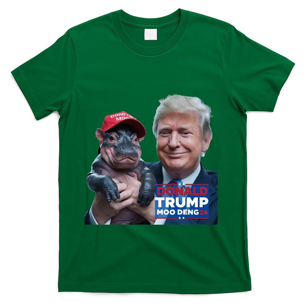 Moo Deng Trump And The HippoS Campaign Journey T-Shirt