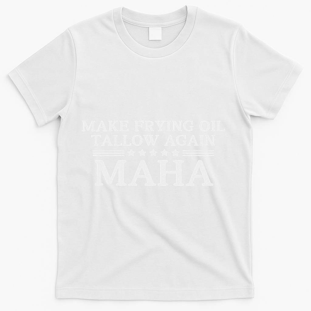 Maha Make Frying Oil Tallow Again Quit Seed Oils Rfk Trump T-Shirt