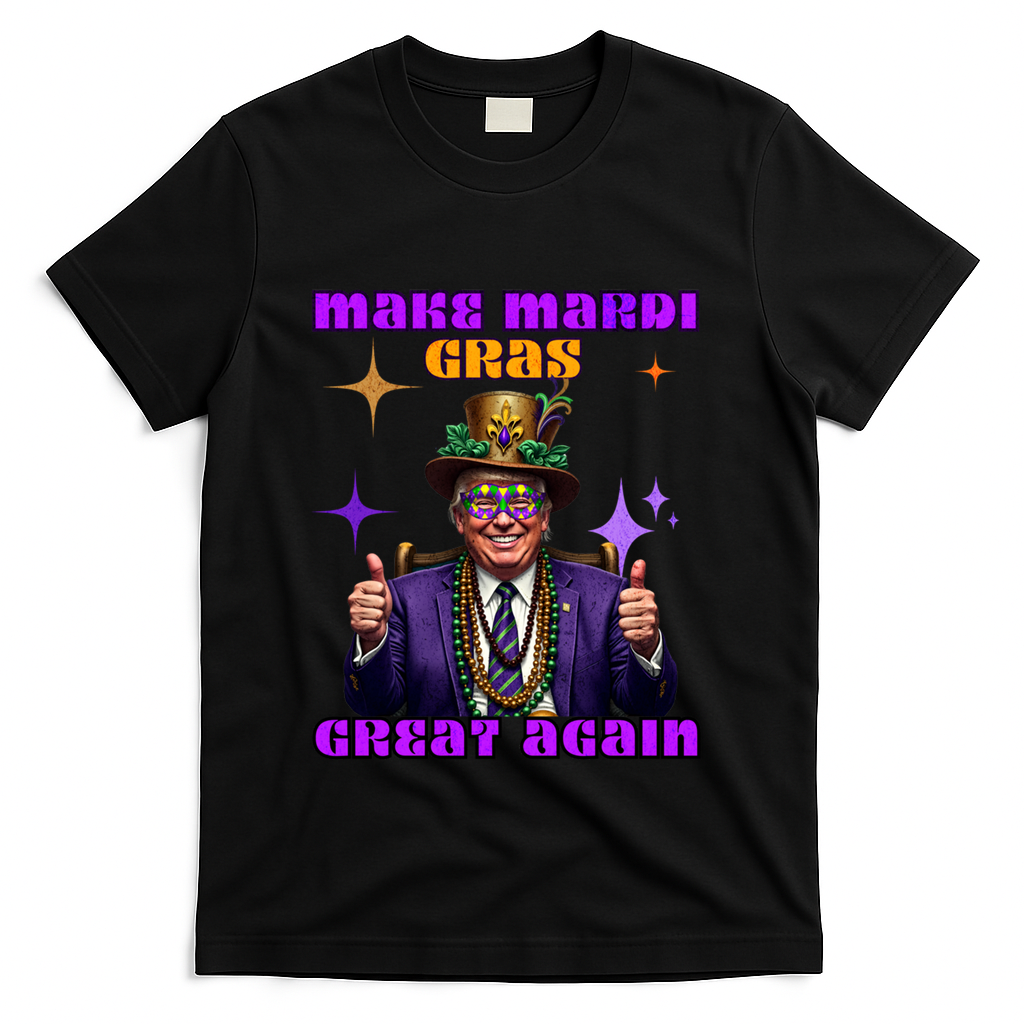 Make Mardi Gras Great Again Funny Mardi Gras Trump Gift T-Shirt