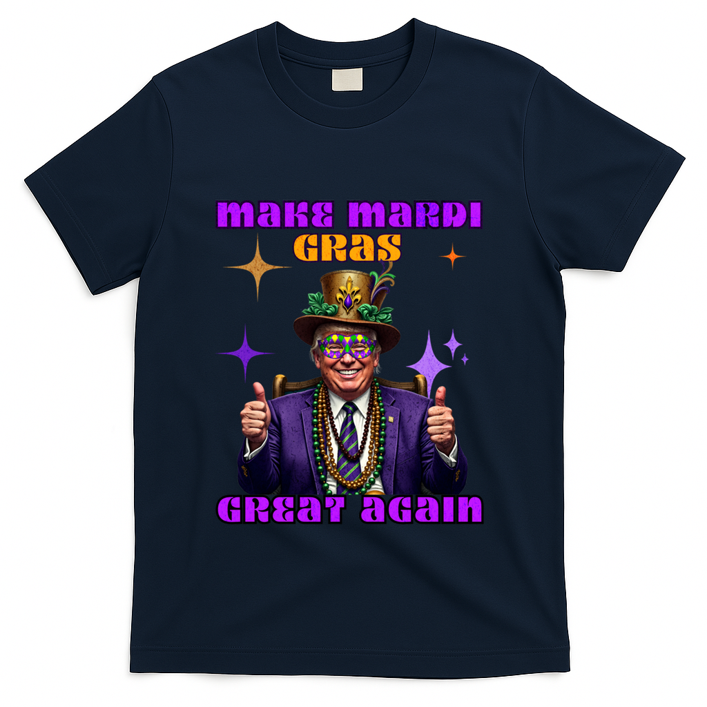 Make Mardi Gras Great Again Funny Mardi Gras Trump Gift T-Shirt