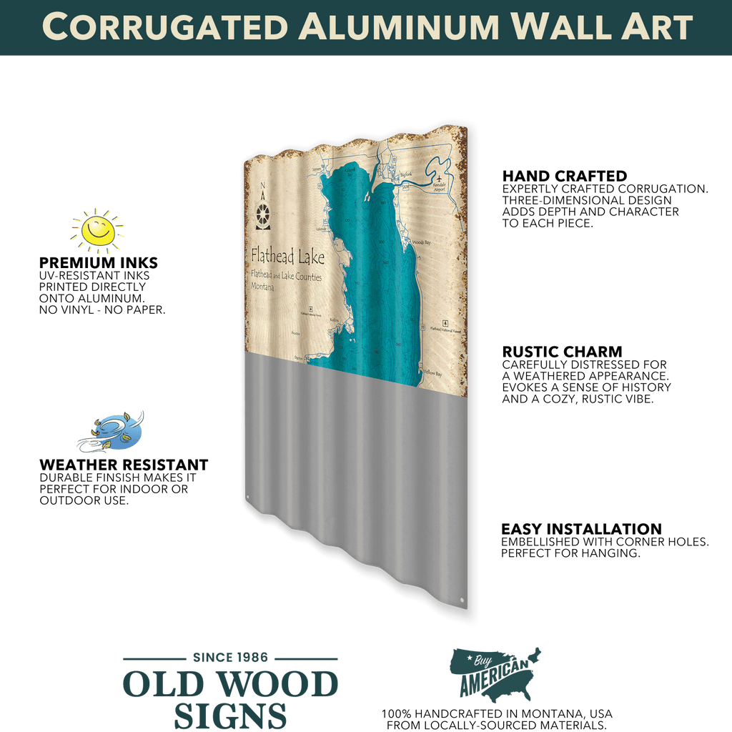 Warm Autumn Greetings - Corrugated Metal Wall Art