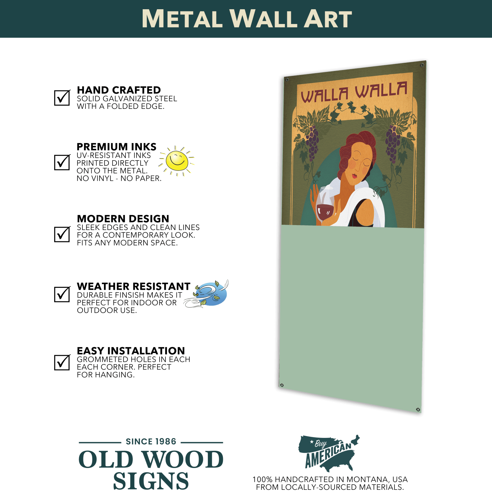 Winter Home - Wood & Metal Wall Art