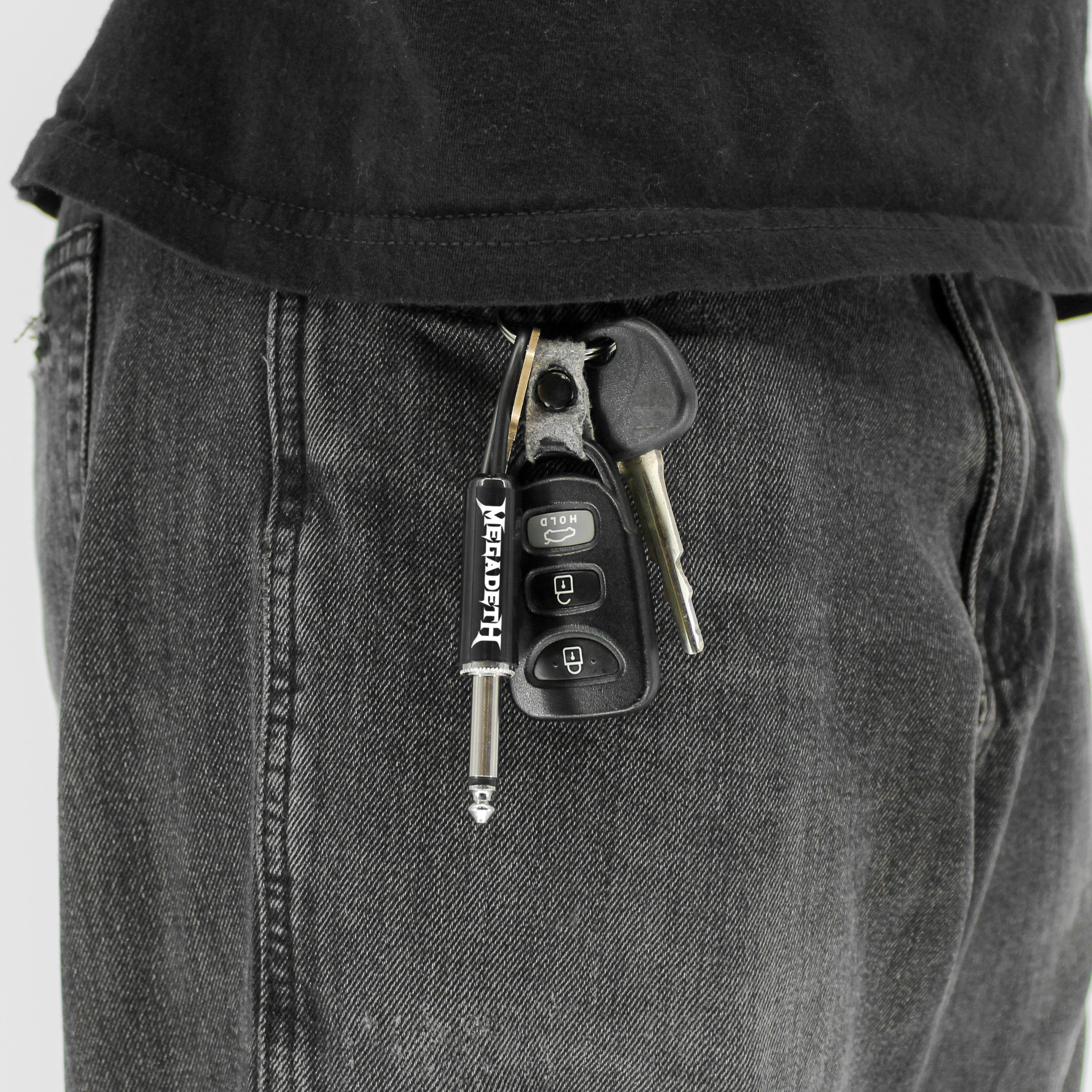 Megadeth Logo Guitar Plug Keychain