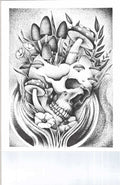 Skull Mushroom Abstract Art Print Wall Hanging Home Decor Woodland