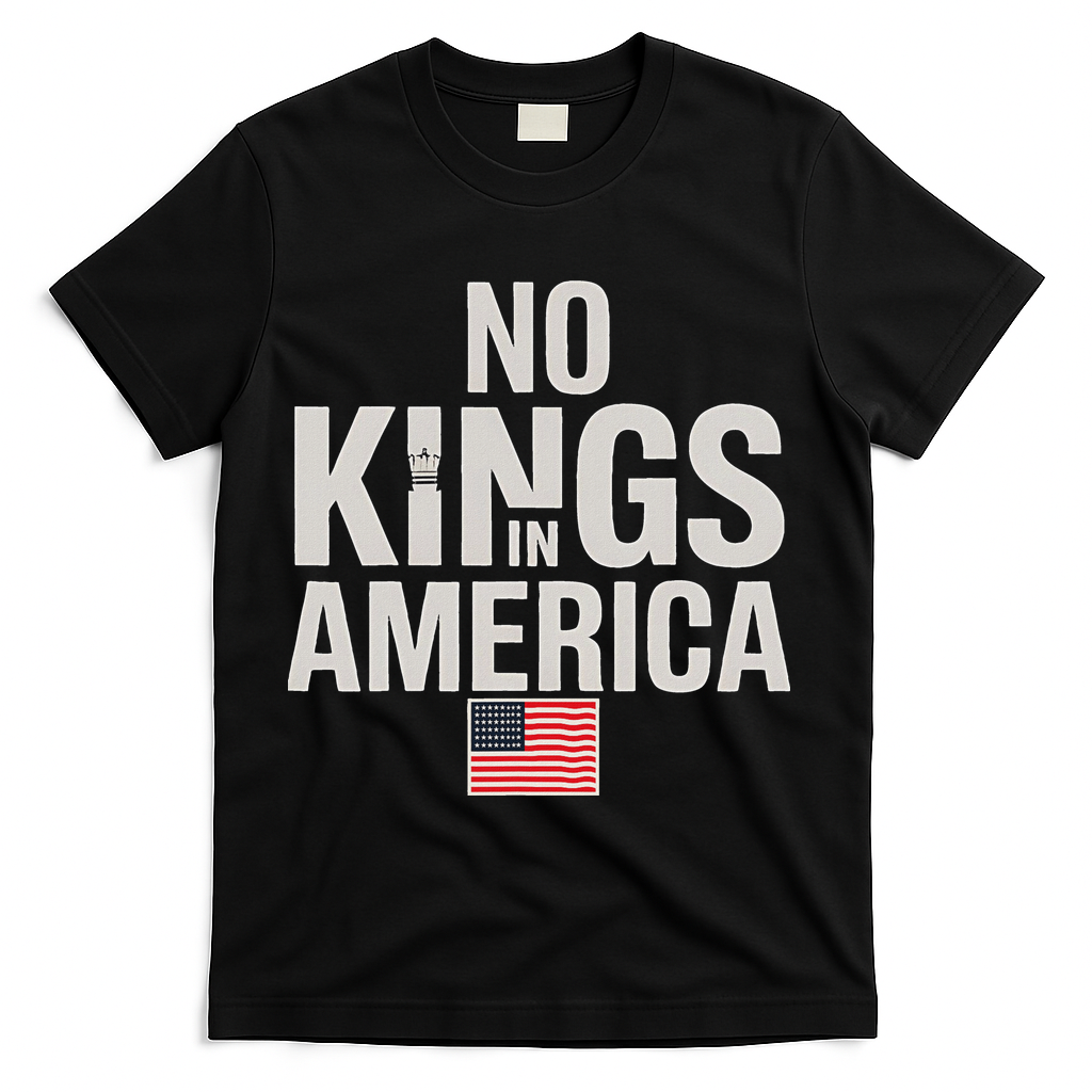 No Kings In America Democracy Anti Trump America No King T-Shirt