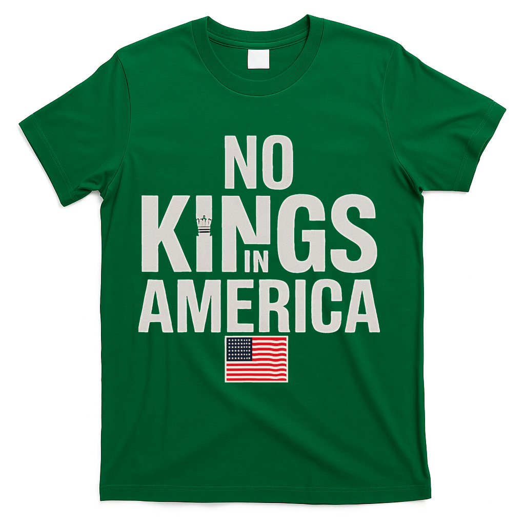 No Kings In America Democracy Anti Trump America No King T-Shirt