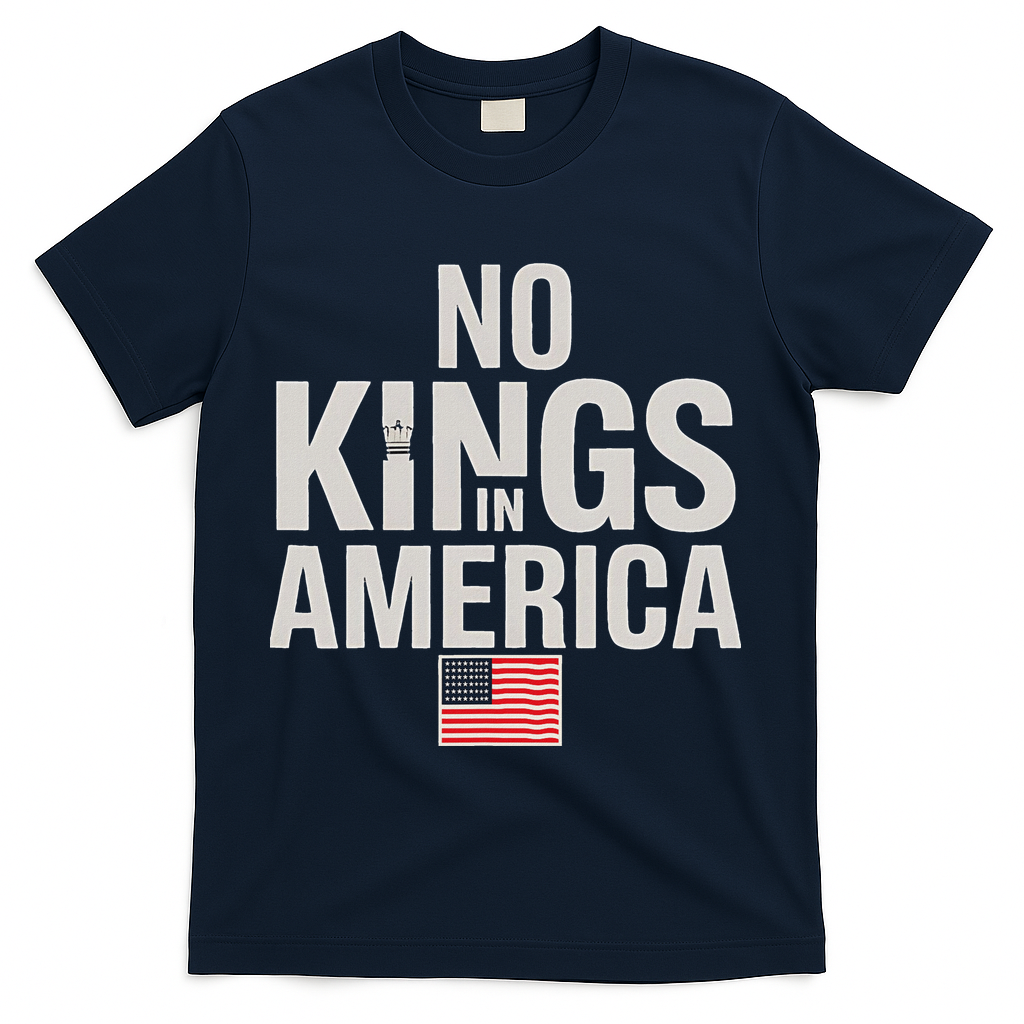 No Kings In America Democracy Anti Trump America No King T-Shirt