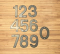 6 inch Modern Metal House Numbers / Metal Address Numbers / Metal Street Address Numbers