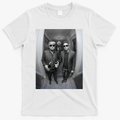 President Trump Elon Musk Funny Meme Knocking On Door T-Shirt