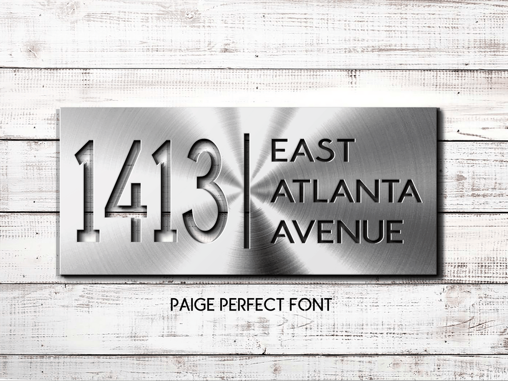 8 x 18 Custom Metal Address Sign, House Number Sign, House Number Street Sign, Address Plaque