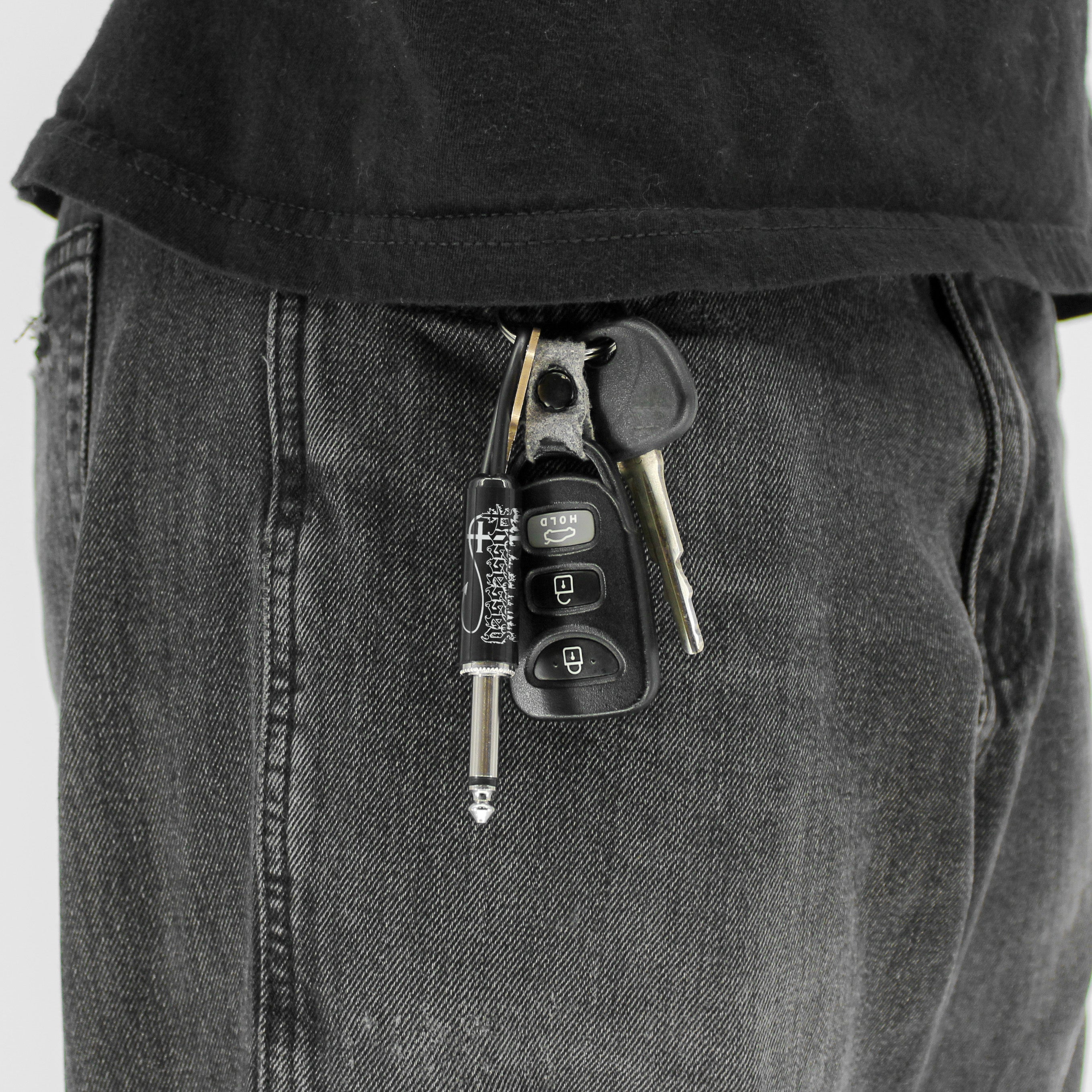 Possessed Logo Guitar Plug Keychain