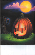 Pumpkin Spooky Halloween Art Print Wall Hanging Home Decor